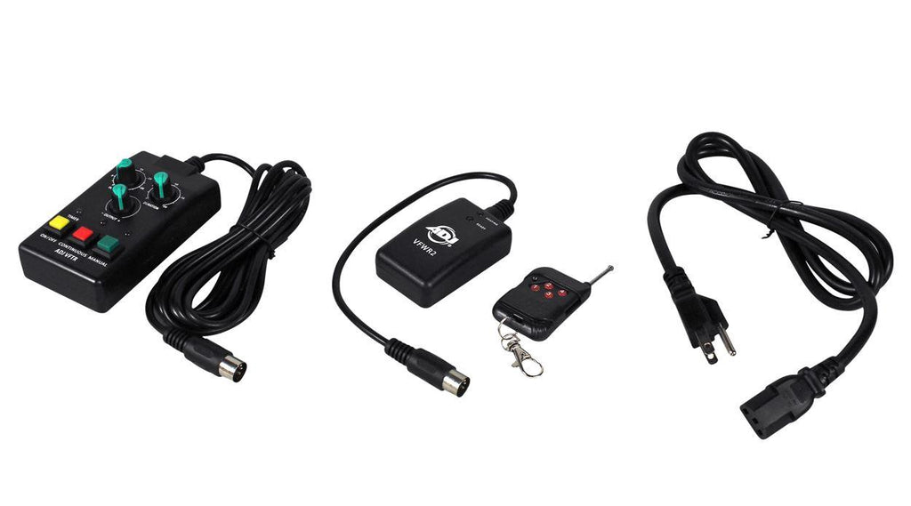American DJ VF1600 Mobile DMX Fog Machine W/ Wired & Wireless Remotes+(2) Scrims