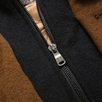dual collar winter spring business casual pockets wool coat for men
