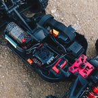 ARRMA 1/8 TYPHON 6S BLX 4WD Brushless By with Spektrum RTR, Red/Grey, ARA106046