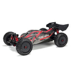 ARRMA 1/8 TYPHON 6S BLX 4WD Brushless By with Spektrum RTR, Red/Grey, ARA106046