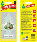 LITTLE TREES Air Fresheners Car Air Freshener. Hanging Tree Provides Long Lasting Scent for Auto or Home. Moroccan Mint Tea, 24 Air Fresheners