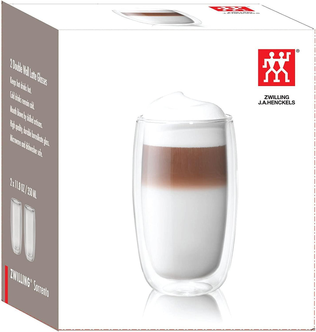 ZWILLING J.A. Henckels Zwilling ja henckels sorrento latte glass, glass, 2-piece, 5 Pound