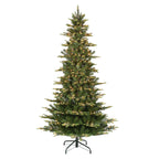 Puleo International 6.5 ft. Pre-Lit Slim Aspen Fir Artificial Christmas Tree with 350 UL-Listed Clear Lights