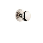 Circulaire Rosette 2-3/8 in. Backset Polished Nickel Privacy Bed/Bath with Fifth Avenue Door Knob