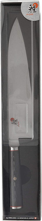 Miyabi Kaizen Chef's Knife, Medium, Black with Red Accent