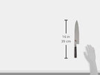 Miyabi Kaizen Chef's Knife, Medium, Black with Red Accent
