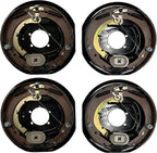 Four 12"x2" Electric Brake Trailer Self Adjusting BacPlates 2 Left 2 Right