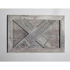 Farmhouse Deluxe 22.5 in. W x 14.5 in. H, 30 in. Dia, White Wash Decorative Christmas Tree Box Collar