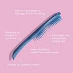 Tangle Teezer The Large Ultimate Detangling Brush, Dry and Wet Hair Brush Detangler for Long, Thick, Curly and Textured Hair, Capri Blaze