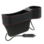 1PC Car StoraBox, Car Seat Gap Organizer Car Seat Clip Slot StoraBox Dual USB Charger Multifunctional Water Cup Holder StoraBox