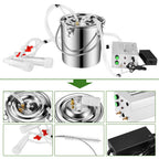 7L MilMachine for Cow Goat, S SMAUTOP MilMachine for Farms Or Daily Family Electric Vacuum Pulsation Suction Pump, Portable Automatic with Brush Milk Lining