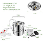 7L MilMachine for Cow Goat, S SMAUTOP MilMachine for Farms Or Daily Family Electric Vacuum Pulsation Suction Pump, Portable Automatic with Brush Milk Lining
