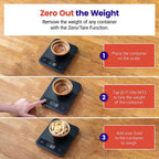 Etekcity Food Kitchen Scale, Digital Grams and Ounces for Weight Loss, Baking, Cooking, Keto and Meal Prep, Large, Black