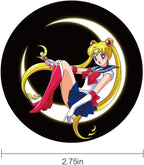 Car Coasters 2PCS 2.75" Car Cup Holder Coasters for Sailor Moon, Silicone Universal Car Accessories Anime Cup Holder Insert Coasters for Sailor Moon by FLYEEGO