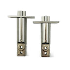 Satin Chrome Mechanical Push-Button Heavy-Duty Keyless Entry Lock with Holdback Function