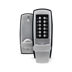 Satin Chrome Mechanical Push-Button Heavy-Duty Keyless Entry Lock with Holdback Function