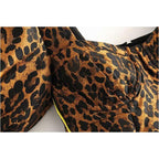 leopard top and high waist top &amp; short