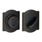 Camelot Aged Bronze Single Cylinder Deadbolt