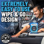 Chemical Guys PMWSPI22050 Total Interior Cleaner &amp; Protectant Wipes Mega 50 Pack, Safe for Cars, Trucks, SUVs, Jeeps, Motorcycles, RVs &amp; More ( 50 Ct)