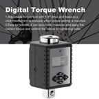 QWERTOUR 1/2" Digital Adjustable Torque Wrench Tools kit Set Bicycle Bike Repairing Electronic Spanner Hand Tool Set