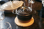 Staub Cast Iron 1.25-qt Round Cocotte - Matte Black, Made in France