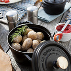 Staub Cast Iron 1.25-qt Round Cocotte - Matte Black, Made in France