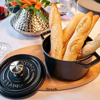 Staub Cast Iron 1.25-qt Round Cocotte - Matte Black, Made in France
