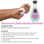 Gel Nail Polish Remover by Cutex, Ultra-Powerful &amp; Removes Glitter and Dark Colored Paints, Paraben Free, 6.76 Fl Oz (Pack of 3)
