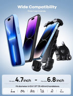 Bike Phone Holder, Motorcycle Phone Mount - Lamicall Motorcycle Handlebar Cell Phone Clamp, Scooter Phone Clip for iPhone 14 Plus/Pro Max, 13 Pro Max, S9, S10 and More 4.7" - 6.8" Smartphones