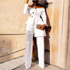 Fashionable Commuter Suit Trousers Suit