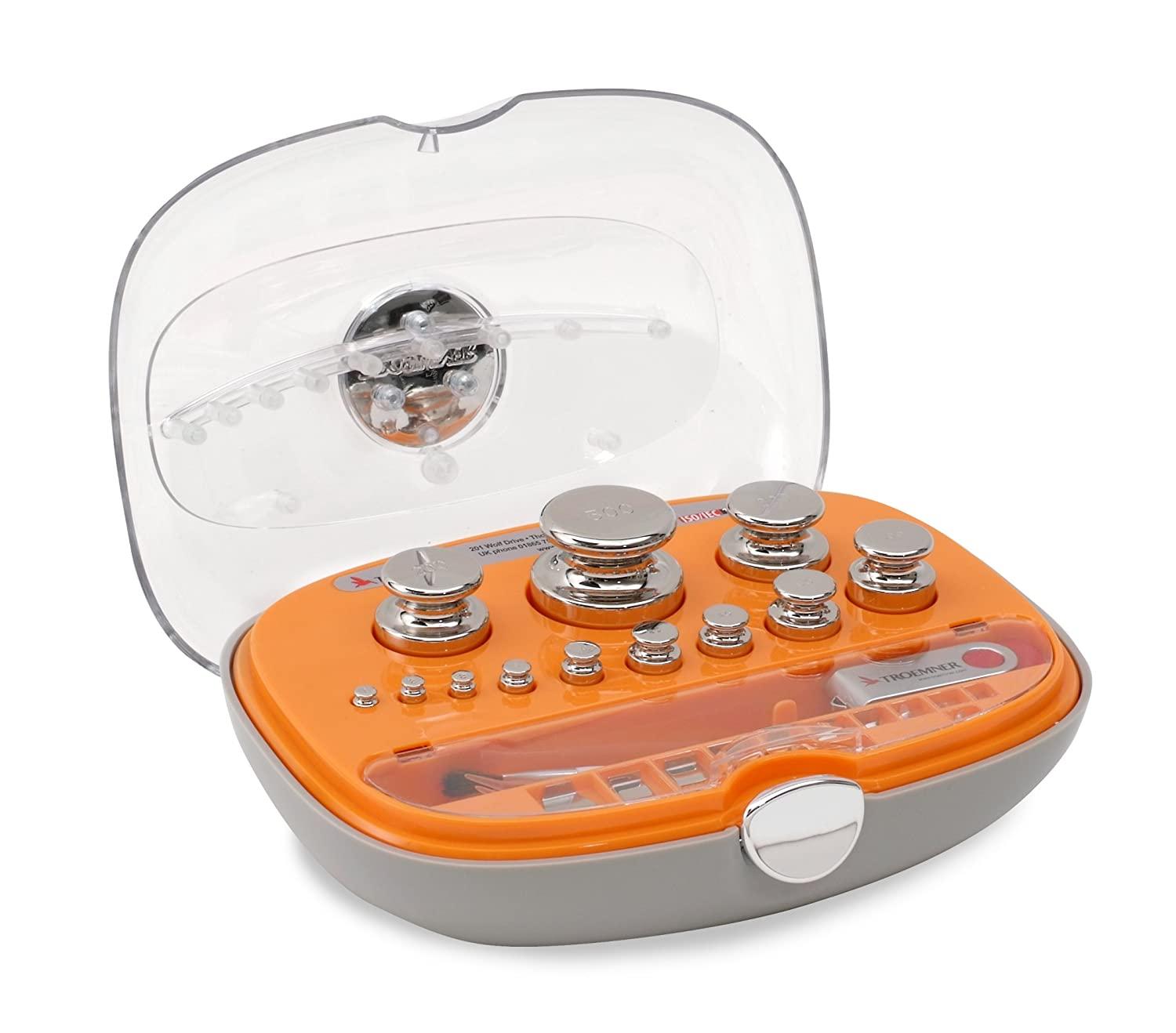 Ohaus Stainless Steel OIML Class F1 Calibration Weight Set, 1mg - 200g