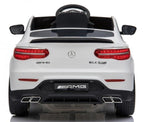 12V powered Mercedes AMG GLC63S Ride on electric car For Kids with Remote Control LED lights MP3 Leather Seat - White