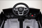 12V powered Mercedes AMG GLC63S Ride on electric car For Kids with Remote Control LED lights MP3 Leather Seat - White