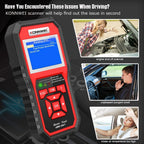 KW850 Professional OBD2 Scanner: Scan Your OBD II Cars After 1996 for Check Engine Light Issues!