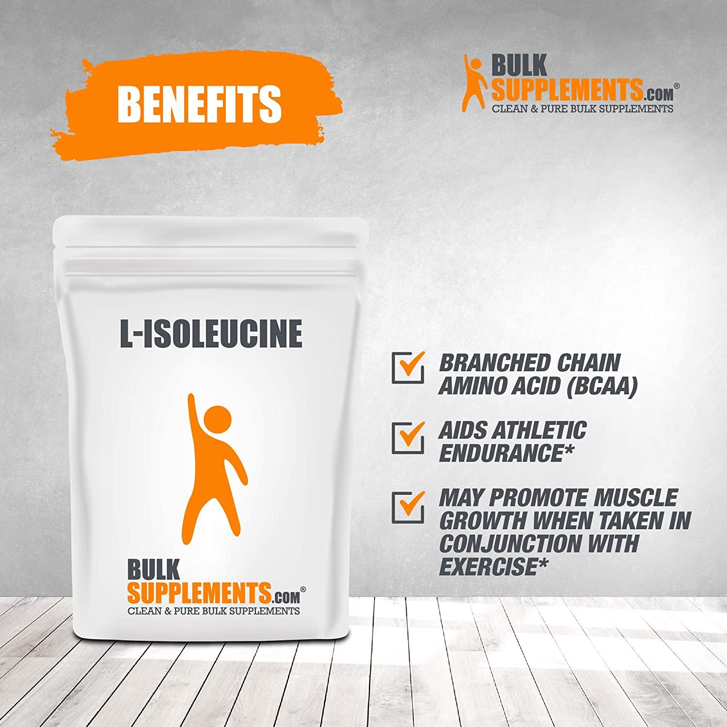 BulkSupplements.com L-Isoleucine Powder (5 Kilograms - 11 lbs)