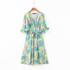 vintage floral boho dress