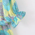 vintage floral boho dress