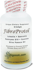 FibroProtek - 12 Bottle Pack Luteolin & Quercetin Included in an Exclusive Combination of Ingredients Including Olive Pomace Oil