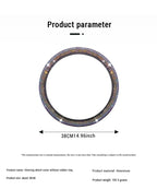 Sparkle And Shine: Universal Artificial Diamond Car Steering Wheel Cover Set