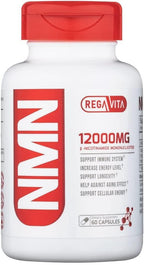 REGA VITA NMN12000MG 60 Capsules Ultra High Purity NMN β-Nicotinamide Mononucleotide Booster Supplement Plus Trans-Resveratrol NAD+ Booster (1)