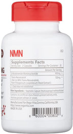 REGA VITA NMN12000MG 60 Capsules Ultra High Purity NMN β-Nicotinamide Mononucleotide Booster Supplement Plus Trans-Resveratrol NAD+ Booster (1)
