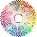 8/24/36/48/60/100pcsGelmushta Gel Pens Unique Colors (No Duplicates) Set For Adult Coloring Books Drawing With Case