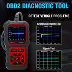 Car Code Reader, OBD2 Car Code Scanner VoltaTester Engine Fault Code Scanner CranAnd Charging Tester Diagnostic Tool For OBDII Protocol Cars