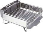 KitchenAid Compact Stainless Steel Dish Rack, Satin Gray, 15-Inch-by-13.25-Inch -