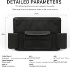 JEYODA Car Handbag Holder Between Seats Suede Large Capacity Car Purse Holder Automotive Consoles &amp; Organizers for Document Phone Storage Car Organizer(1925-style 2 black)