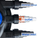 Polar Aurora CPF-250 Pond Pressure Bio Filter 13W UV Light 10000L Koi Water, Black