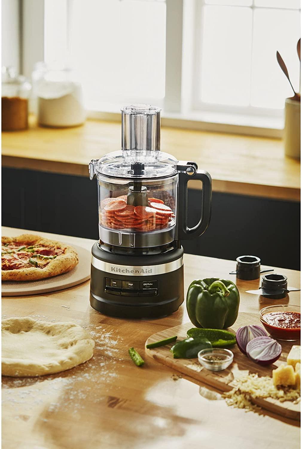 KitchenAid KFP0718BM Food Processor, 7 cup, Matte Black