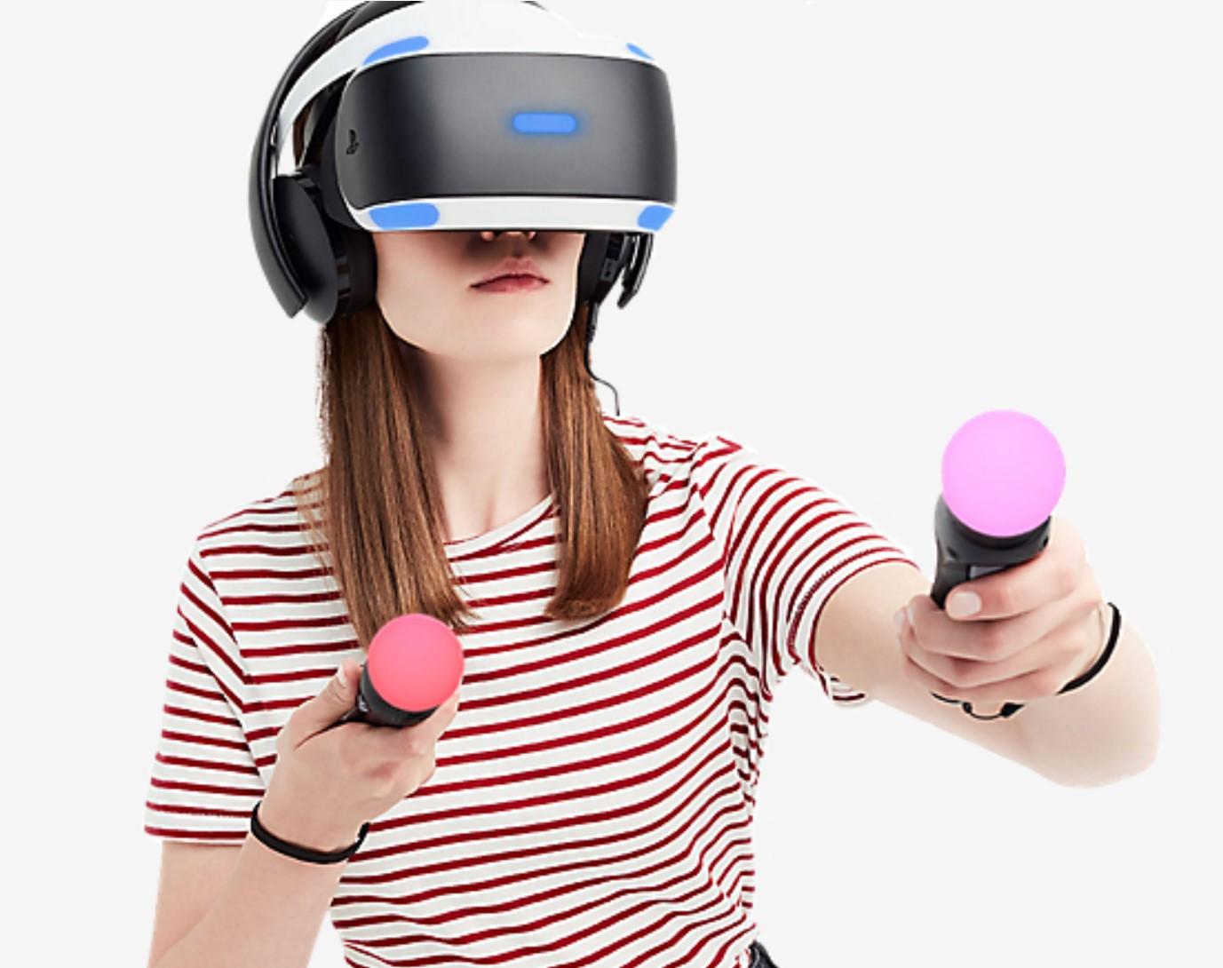 Play Station VR 11-In-1 Deluxe Bundle PS4 &amp; PS5 Compatible: VR Headset, Camera, Move Motion Controllers, Iron Man, VR Worlds, Resident Evil 7, Battlezone, RIGS, Until Dawn, Blood&amp;Truth, Golf