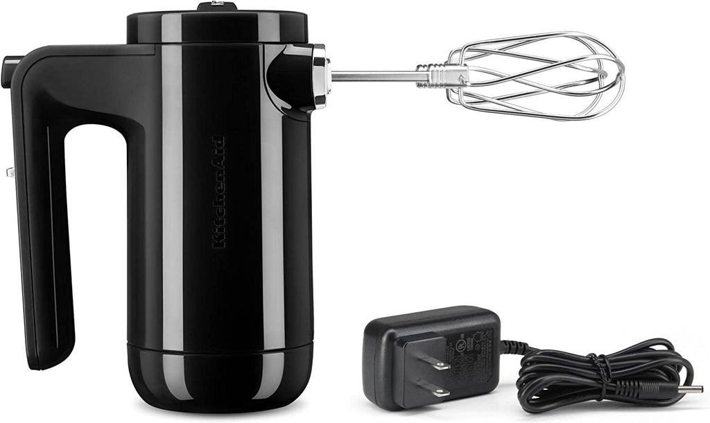 KitchenAid Cordless 7 Speed Hand Mixer - KHMB732| Onyx Black | 7.56 x 3.54 x 11.69 inches