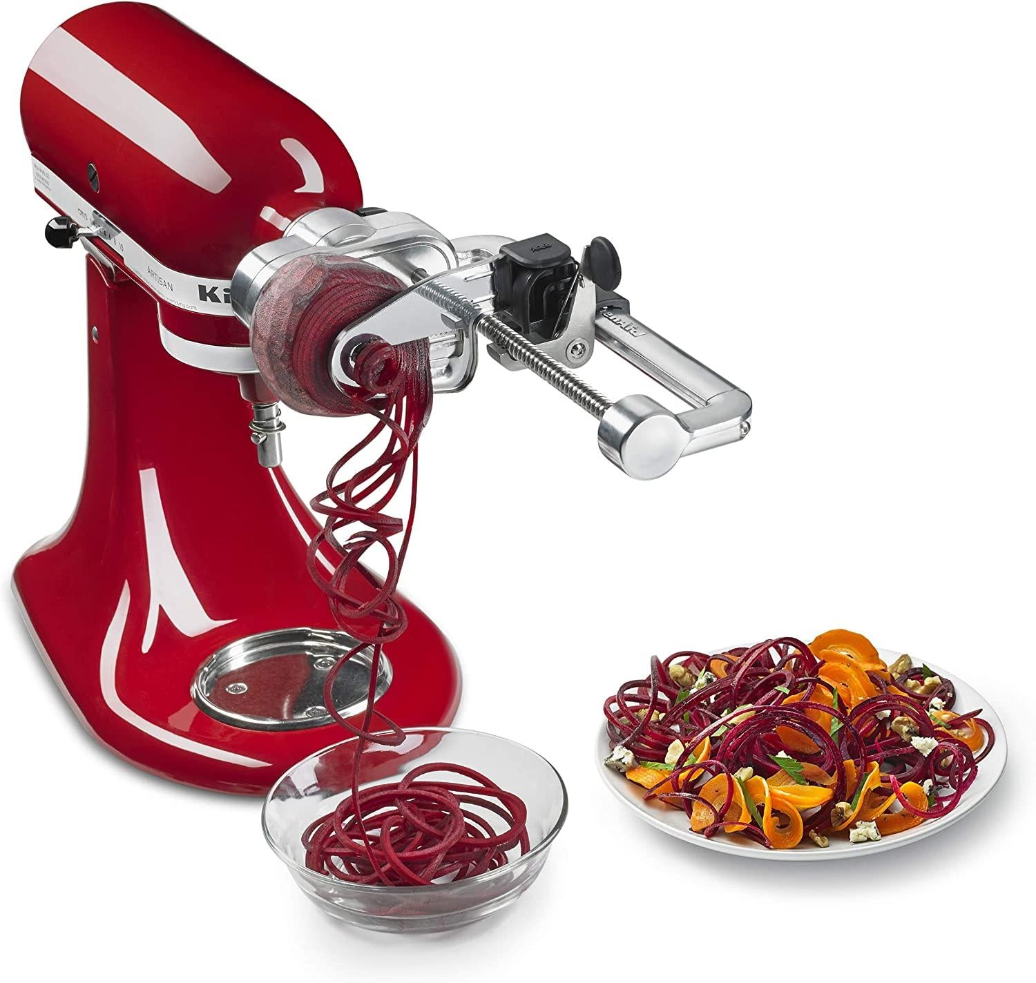 KitchenAid KSM2APCQ 7 Blade Spiralizer Plus with Peel, Core and Slice